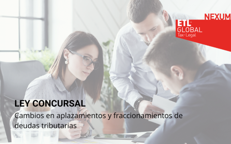 Cambios en aplazamientos y fraccionamientos de deudas tributarias