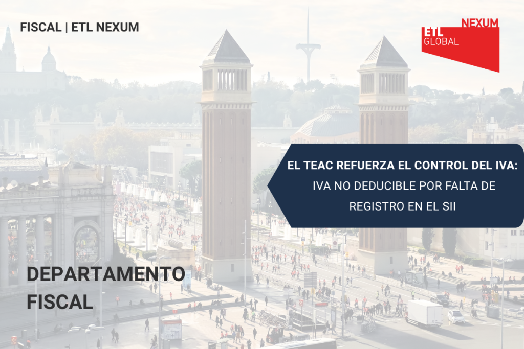 IVA no deducible por falta de registro en el SII